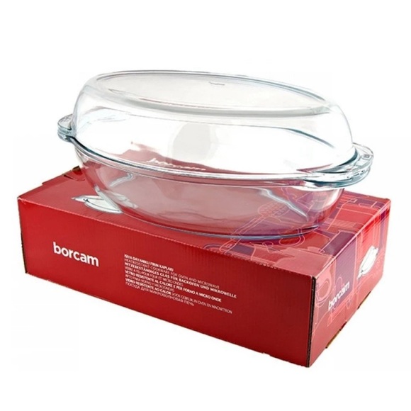 Borcam Glass Fireproof Ovenware Casserole - Picture 3 of 3